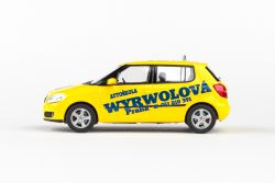 Kovový model Škoda Fabia II - pohled z levého boku