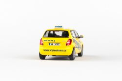 Kovový model Škoda Fabia II - pohled zezadu