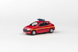 Abrex Cararama 1:72 - Junior Rescue Series, Peugeot 206 (POMPIERS)