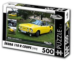 Puzzle č. 01 - Škoda 110R Coupe (1974) - 500 dílků