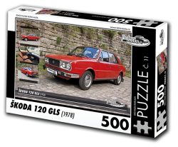 Puzzle č. 11 - Škoda 120 GLS (1978) - 500 dílků