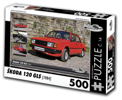 Puzzle č. 14 - Škoda 120 GLS (1984) - 500 dílků