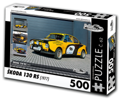 Puzzle č. 62 - Škoda 130 RS (1977) - 500 dílků