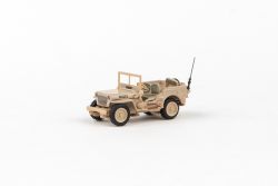 Abrex Cararama 1:72 - 1/4 Ton Military Vehicle - Sandy Yellow