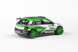 Kovový model Škoda Fabia III R5 - pohled zezadu