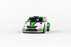 Kovový model Škoda Fabia III R5 - pohled zepředu
