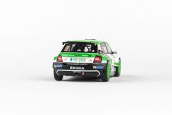 Kovový model Škoda Fabia III R5 - pohled zezadu