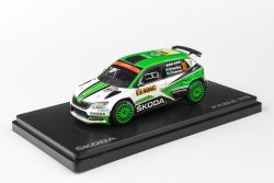 Kovový model Škoda Fabia III R5 - na podstavci