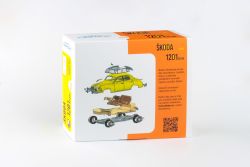 Model stavebnice Škoda 1201 - krabice zezadu