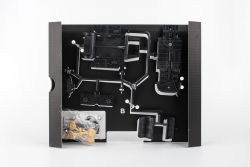 Model stavebnice Škoda 1201 - obsah krabice