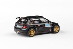 Kovový model auta Škoda Fabia III R5 - pohled zezadu