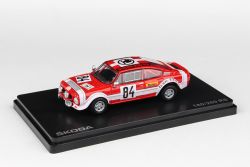 Kovový model Škoda 200RS - na podstavci