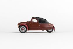 Kovový model automobilu Velorex 16/350 - pohled z levého boku
