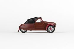 Kovový model automobilu Velorex 16/350 - pohled z pravého boku