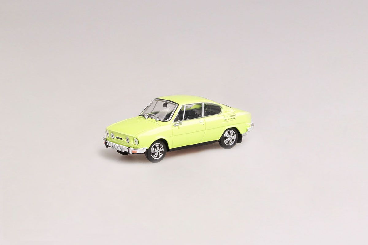 Kovový model Škoda 110R Coupé - Zelená Lipová