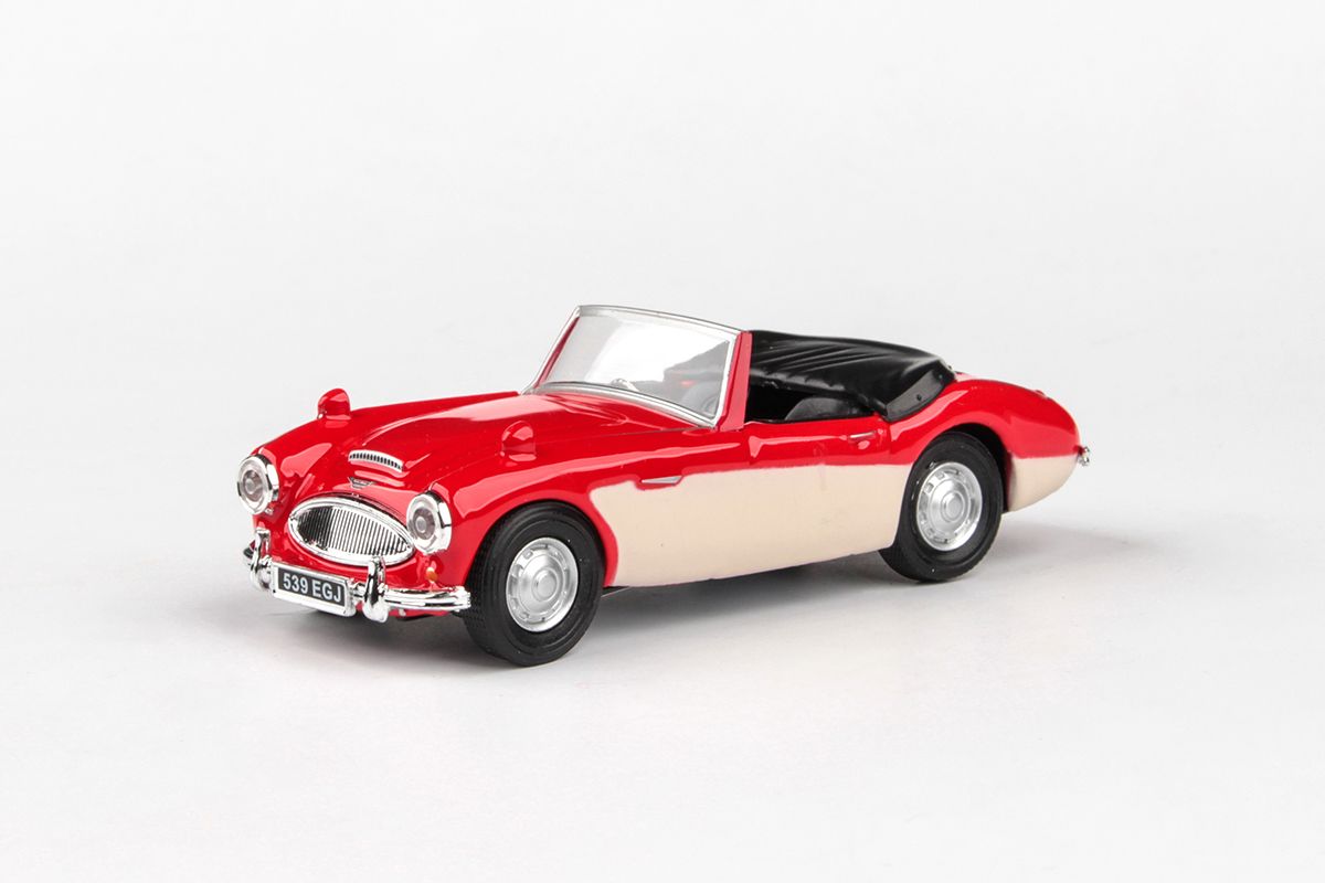 Kovový model Austin Healey - Red & Cream