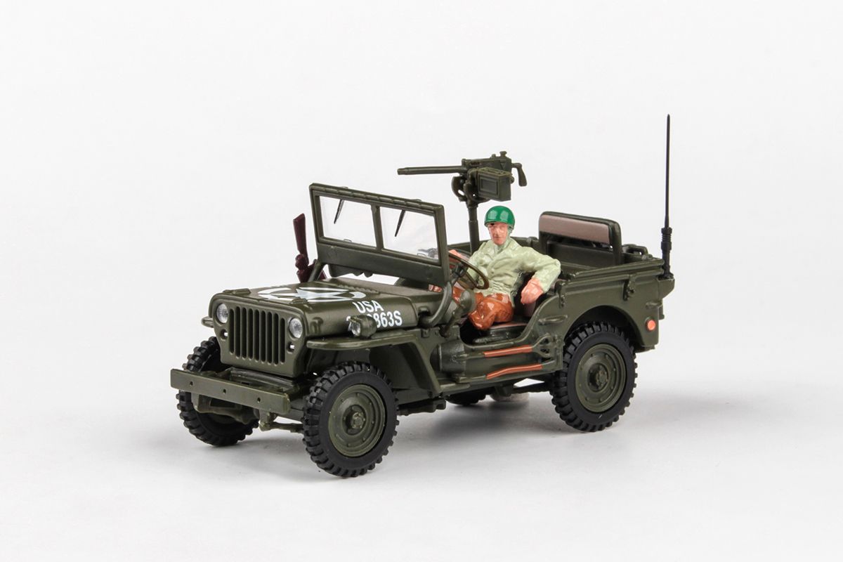 Kovový model 1/4 tunové vojenské vozidlo