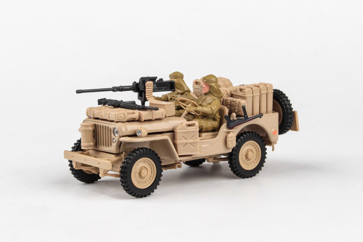 Kovový model 1/4 tunové vojenské vozidlo - žlutá písková