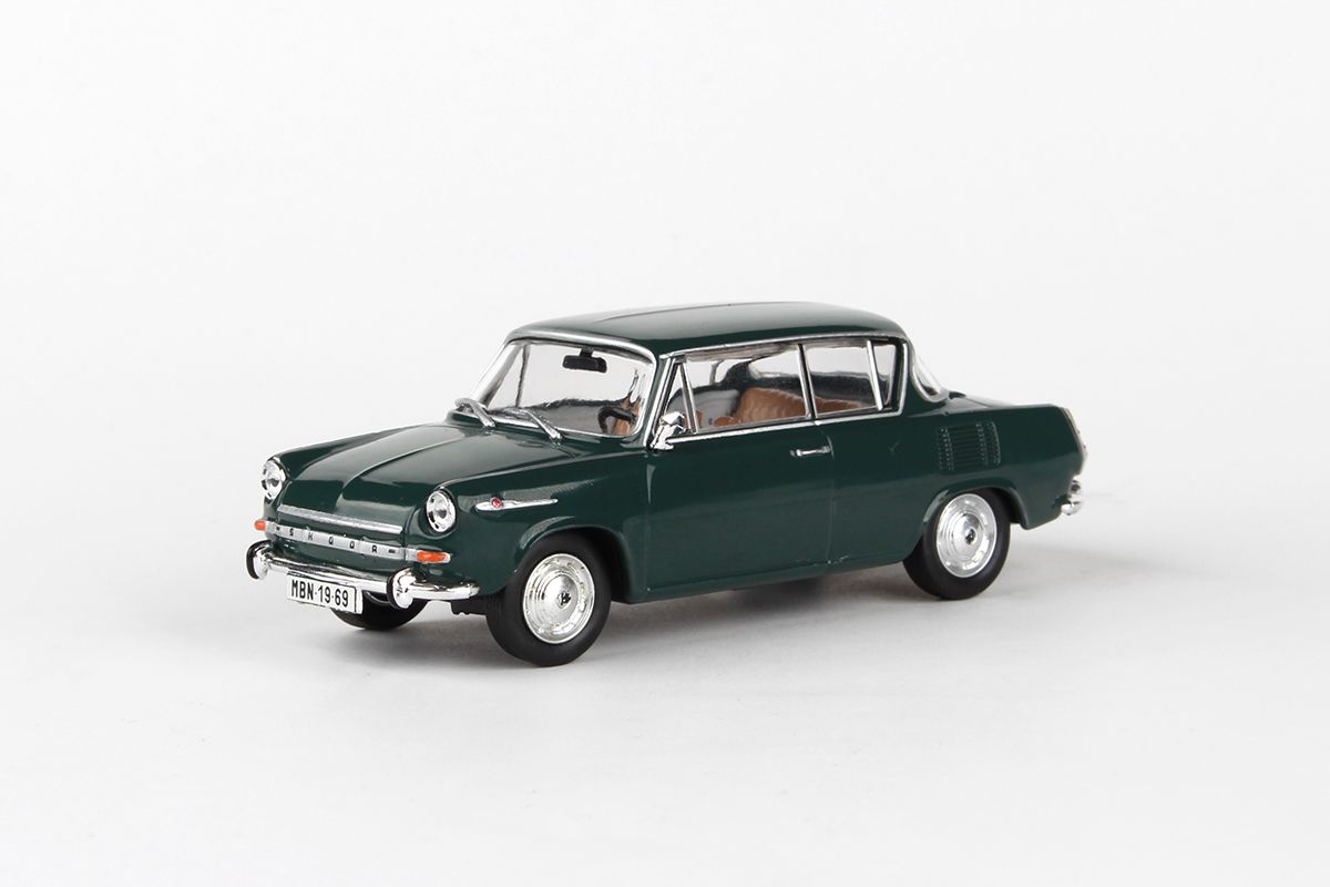 Kovový model Škoda 1100MBX - Zelená tmavá