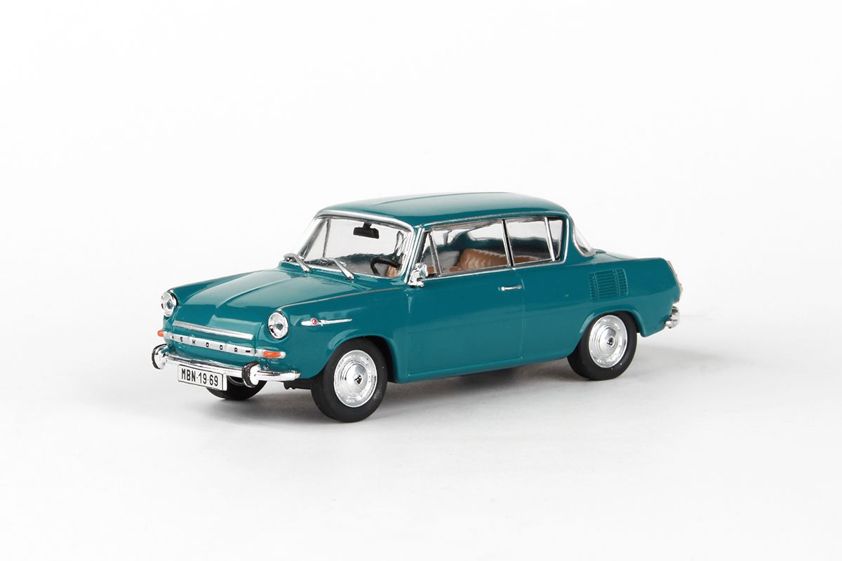Kovový model Škoda 1100MBX - Modrozelená tmavá