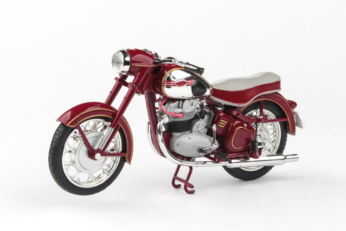 Jawa 500 OHC (1956) 1:18 - Tmavě Červená