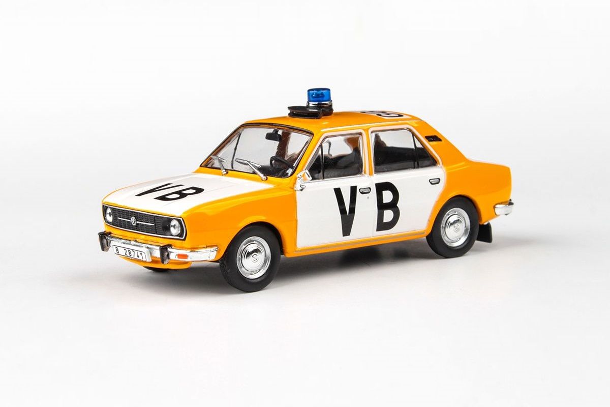 Kovový model Škoda 105L - pohled zepředu