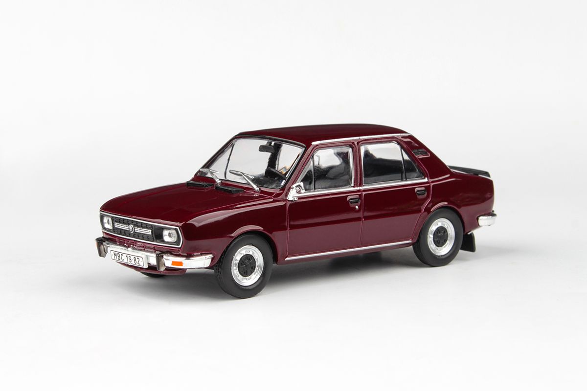 Kovový model auta Škoda 120L - pohled zepředu