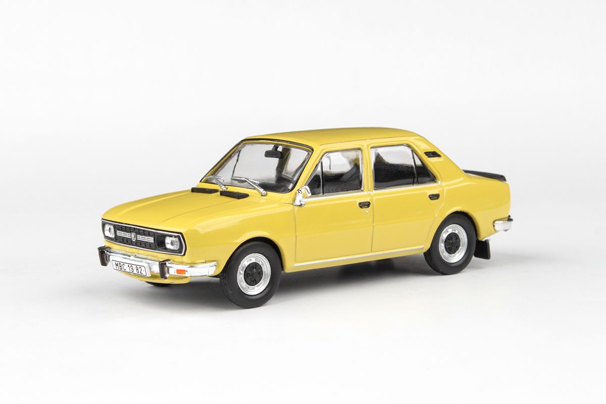 Kovový model auta Škoda 120L - pohled zepředu