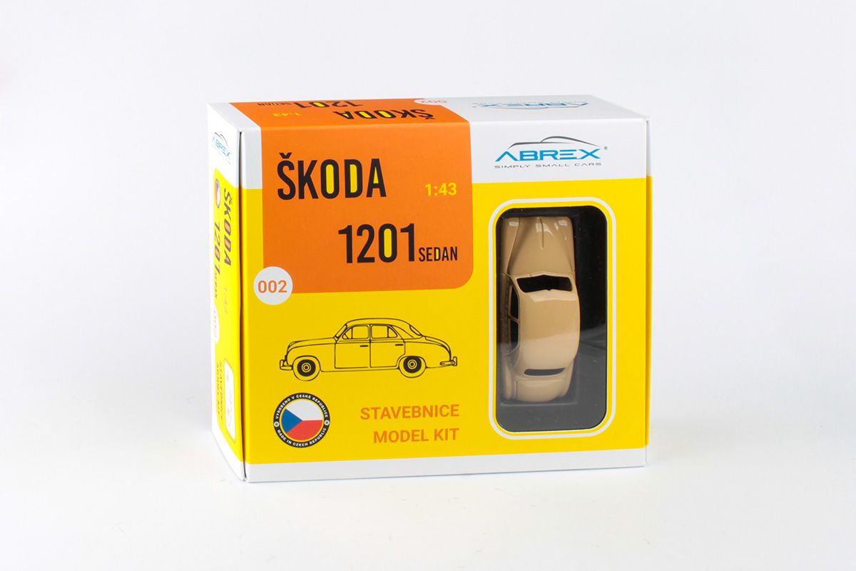 Model stavebnice Škoda 1201 - krabice zepředu