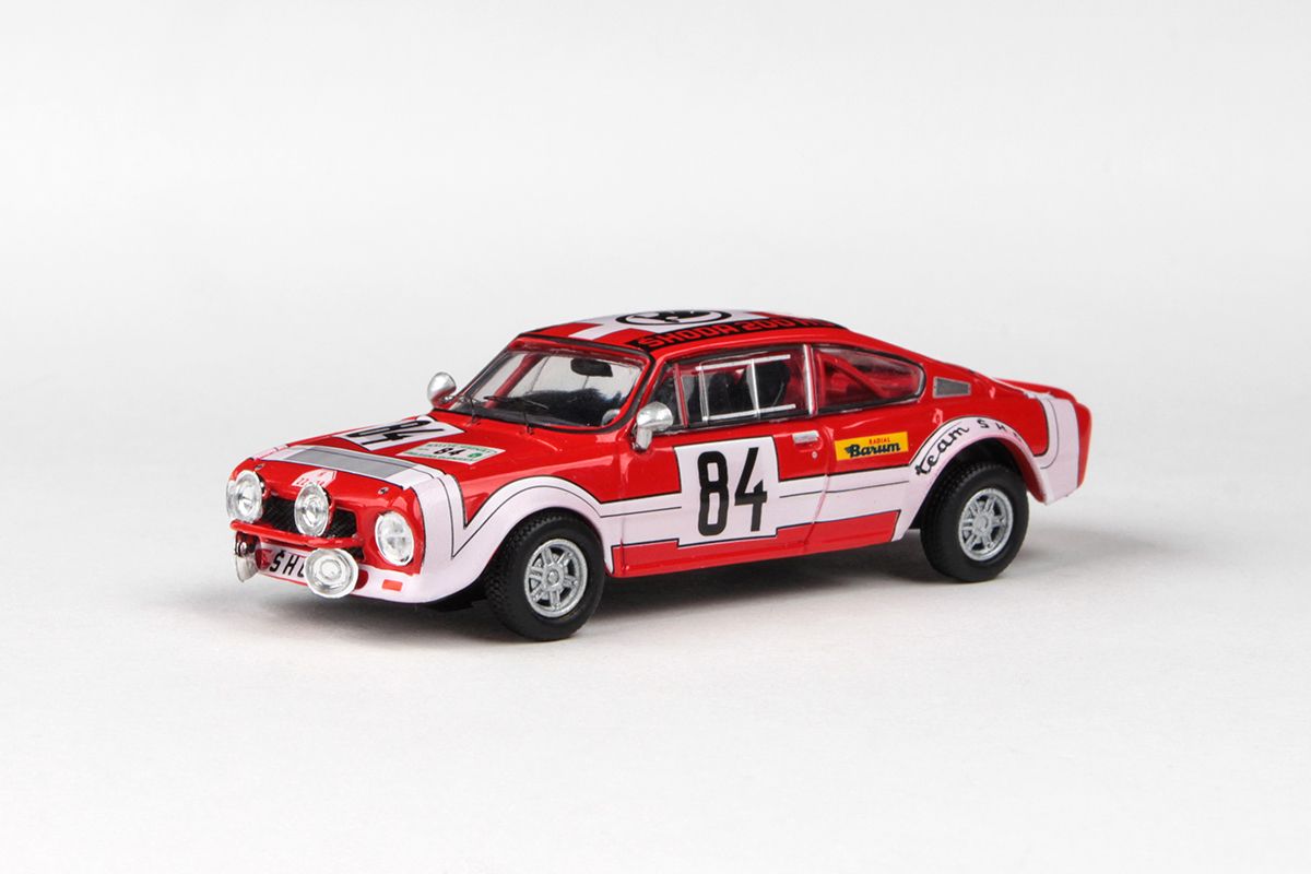 Kovový model Škoda 200RS - pohled zepředu