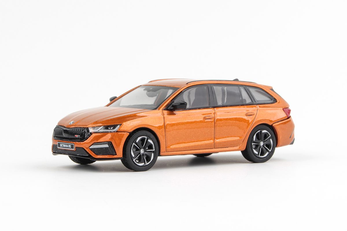 Škoda Octavia IV Combi RS (2020) 1:43 - Oranžová Phoenix Metalíza