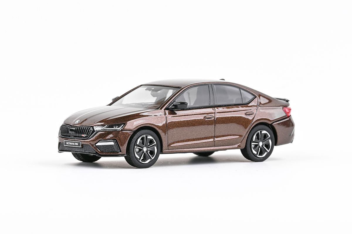 Škoda Octavia IV RS (2020) 1:43 - Hnědá Amber Metalíza