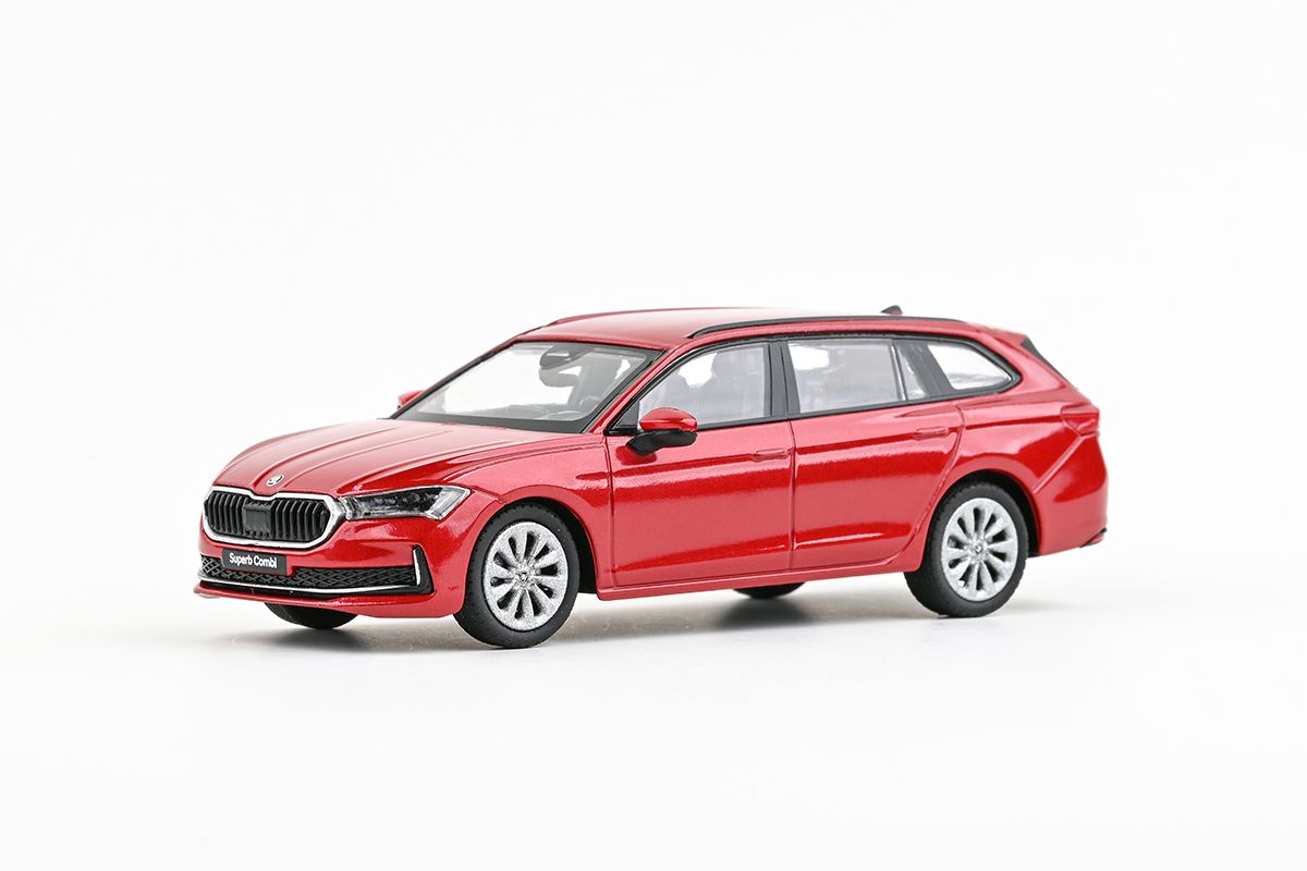 Škoda Superb IV Combi (2023) 1:43 - Červená Carmine Metalíza