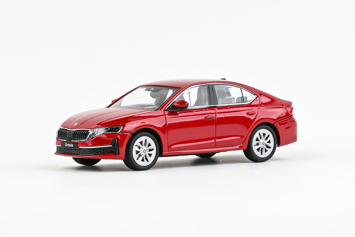 Škoda Octavia IV FL (2024) 1:43 - Červená Velvet Metalíza