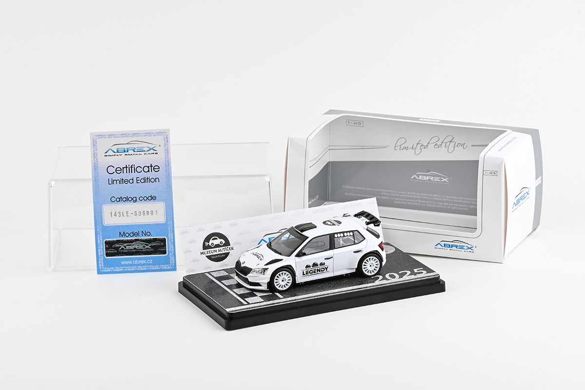Škoda Fabia III FL Rally2 Evo (2019) 1:43 - Abrex Legendy 2025