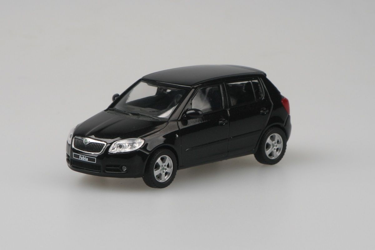 Kovový model Škoda Fabia II - černá magic metalíza