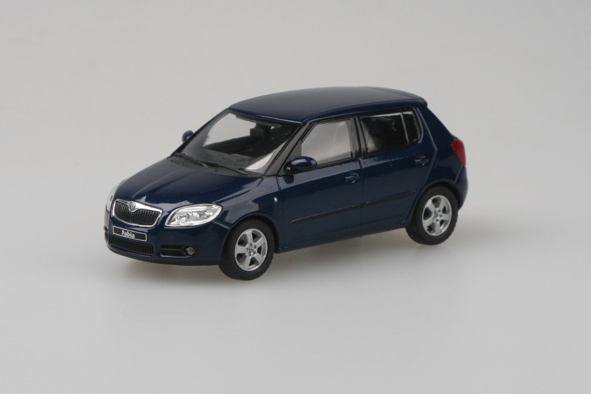 Škoda Fabia II (2006) 1:43 - Modrá Storm Metalíza