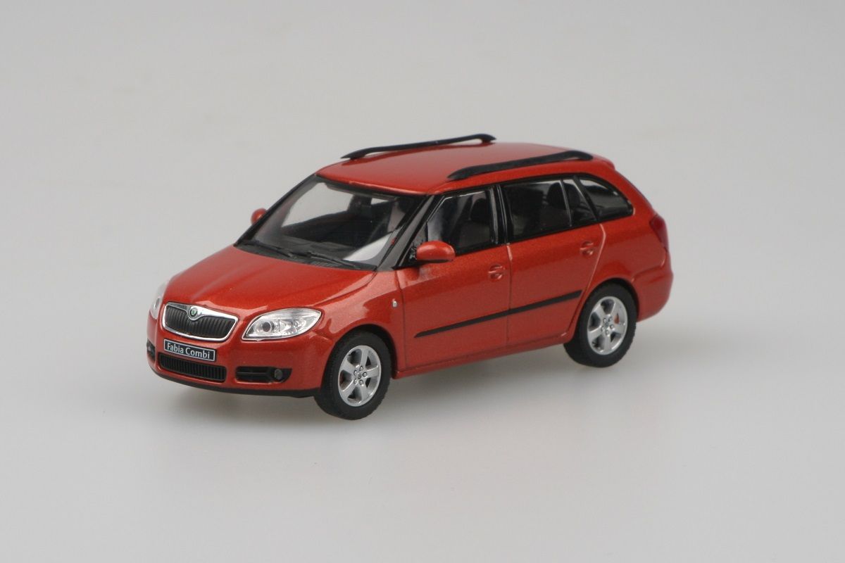 Škoda Fabia II Combi (2007) 1:43 - Oranžová Tangerine Metalíza