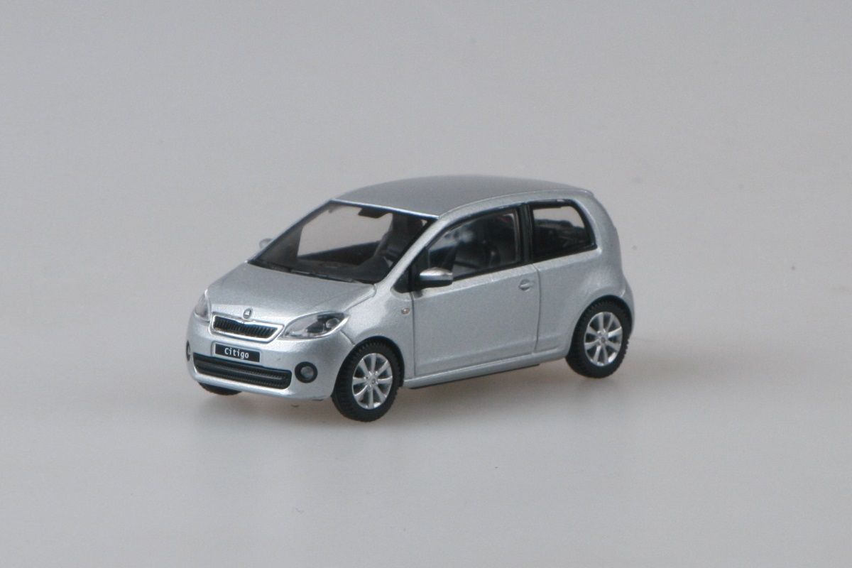 Kovový model Škoda Citigo - stříbrná brilliant metalíza