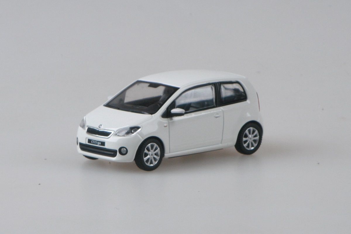 Kovový model Škoda Citigo - bílá candi uni