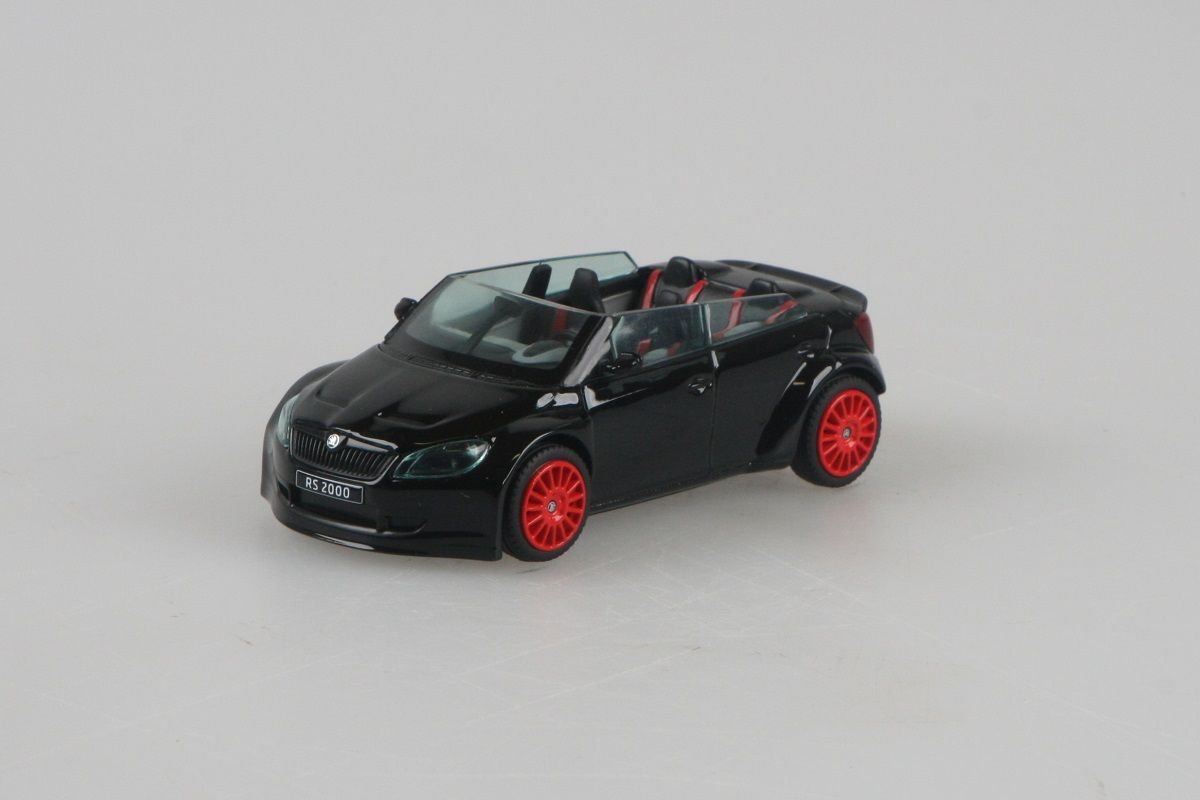 Kovový model Škoda Fabia II FL RS2000 Concept - černá