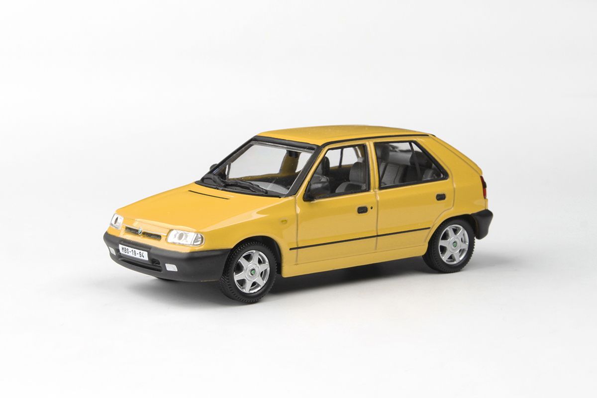 Kovový model Škoda Felicia - Žlutá Pastelová