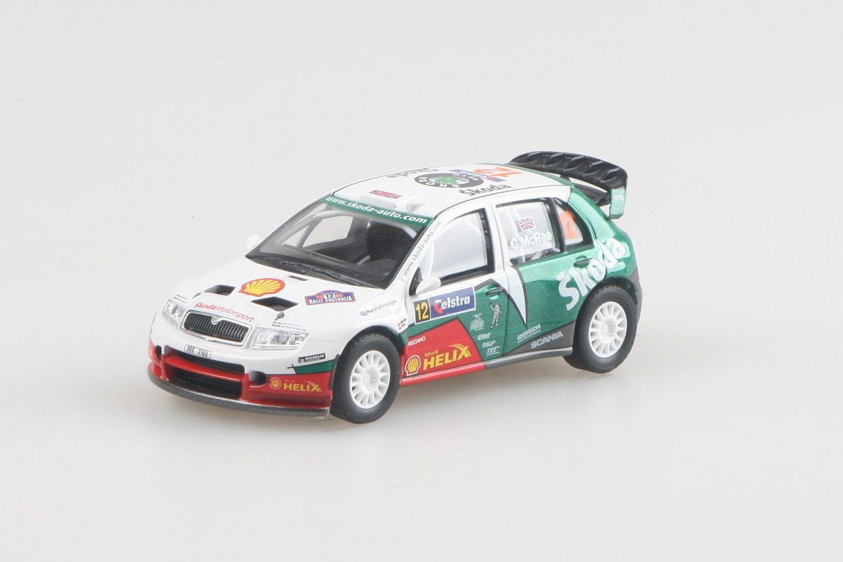 Kovový model Škoda Fabia WRC - rally australia 2005